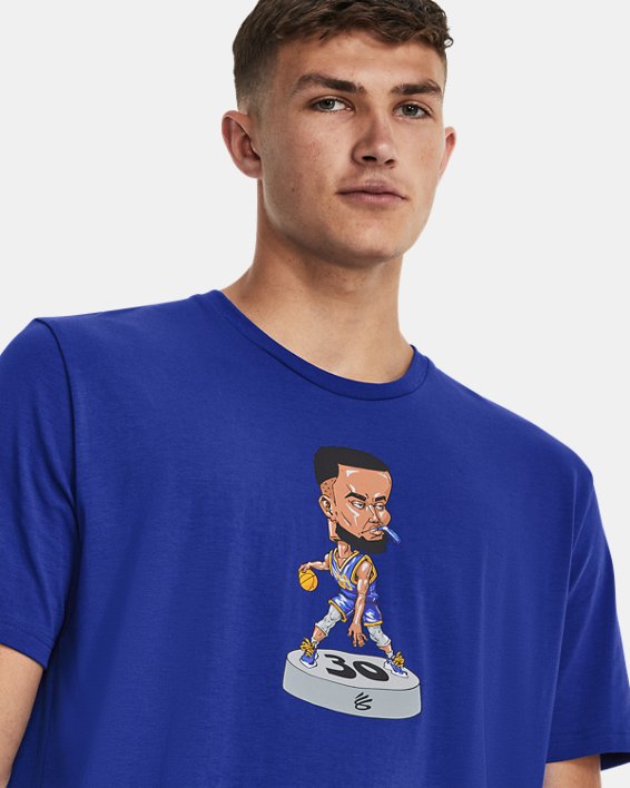 Men's Curry Bobblehead Short Sleeve in Blue image number 2